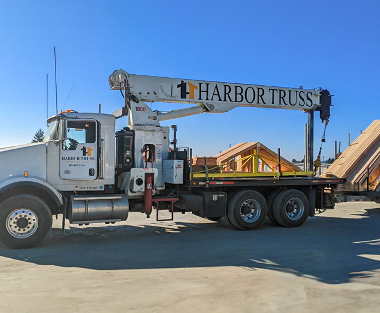 Crane Truck Harbor Truss Crane Truck